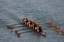 The Texas Rowing second varsity eight team finished with a time of 7:29.5, losing to Wisconsin, which completed the race in 7:15.5. This was the third session of the Longhorn Invitational, Saturday afternoon, March 21, 2009 on Lady Bird Lake.

Filename: SRM_20090321_16283137.jpg
Aperture: f/4.0
Shutter Speed: 1/4000
Body: Canon EOS-1D Mark II
Lens: Canon EF 300mm f/2.8 L IS