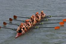 The Texas Rowing second varsity eight team finished with a time of 7:29.5, losing to Wisconsin, which completed the race in 7:15.5. This was the third session of the Longhorn Invitational, Saturday afternoon, March 21, 2009 on Lady Bird Lake.

Filename: SRM_20090321_16291070.jpg
Aperture: f/8.0
Shutter Speed: 1/1000
Body: Canon EOS-1D Mark II
Lens: Canon EF 300mm f/2.8 L IS