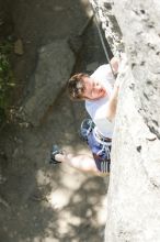 Me on the dyno while top roping Lick the Window (5.10c), shot (by Andrew Dreher) from the top of Ack! (5.11b, but using the crack for the start instead) that I top roped up with my camera on my back.  It was another long day of rock climbing at Seismic Wall on Austin's Barton Creek Greenbelt, Sunday, April 5, 2009.

Filename: SRM_20090405_14391639.jpg
Aperture: f/5.0
Shutter Speed: 1/500
Body: Canon EOS-1D Mark II
Lens: Canon EF 80-200mm f/2.8 L