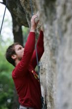 Me top rope climbing Angel of Poets (5.10a), taken by Andrew Dreher.  It was another long day of rock climbing at Seismic Wall on Austin's Barton Creek Greenbelt, Saturday, April 11, 2009.

Filename: SRM_20090411_13052728.JPG
Aperture: f/3.5
Shutter Speed: 1/200
Body: Canon EOS-1D Mark II
Lens: Canon EF 80-200mm f/2.8 L