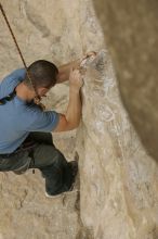 Sean O'Grady climbs in just running shoes.  CTM hosted a speed climbing event at Seismic Wall on Diving for Rocks to benefit the Austin Area Food Bank, Saturday, May 9, 2009.

Filename: SRM_20090509_11312287.jpg
Aperture: f/5.6
Shutter Speed: 1/1250
Body: Canon EOS-1D Mark II
Lens: Canon EF 80-200mm f/2.8 L