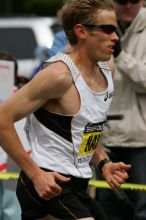 Ryan Hall was third to cross the finish line with a time of 2:09:40.  The 113th Boston Marathon took place on Monday, April 20, 2009.

Filename: SRM_20090420_10402144.JPG
Aperture: f/8.0
Shutter Speed: 1/1250
Body: Canon EOS-1D Mark II
Lens: Canon EF 100-400mm f/4.5-5.6 L IS USM