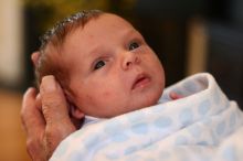 Baby Maddox Helbing, 3 weeks old, at Lake Oconee on Friday, November 27, 2009.

Filename: SRM_20091127_11594616.JPG
Aperture: f/2.0
Shutter Speed: 1/50
Body: Canon EOS 20D
Lens: Canon EF 50mm f/1.8 II