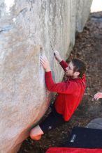 Bouldering in the southeast during Spring Break 2013.

Filename: SRM_20130312_14372609.JPG
Aperture: f/2.0
Shutter Speed: 1/1000
Body: Canon EOS-1D Mark II
Lens: Canon EF 85mm f/1.2 L II