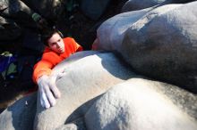 Bouldering in the southeast during Spring Break 2013.

Filename: SRM_20130312_16034414.JPG
Aperture: f/4.0
Shutter Speed: 1/2000
Body: Canon EOS-1D Mark II
Lens: Canon EF 16-35mm f/2.8 L