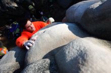 Bouldering in the southeast during Spring Break 2013.

Filename: SRM_20130312_16040425.JPG
Aperture: f/4.0
Shutter Speed: 1/2500
Body: Canon EOS-1D Mark II
Lens: Canon EF 16-35mm f/2.8 L