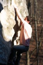 Bouldering in the southeast during Spring Break 2013.

Filename: SRM_20130313_17114676.JPG
Aperture: f/2.8
Shutter Speed: 1/1250
Body: Canon EOS-1D Mark II
Lens: Canon EF 85mm f/1.2 L II