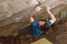 Bouldering in the southeast during Spring Break 2013.

Filename: SRM_20130315_13501658.JPG
Aperture: f/4.0
Shutter Speed: 1/320
Body: Canon EOS-1D Mark II
Lens: Canon EF 70-200mm f/2.8 L IS