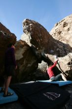 Bouldering during the Hueco Tanks Awesome Fest 14.2.

Filename: srm_20140223_11271869.jpg
Aperture: f/5.6
Shutter Speed: 1/500
Body: Canon EOS-1D Mark II
Lens: Canon EF 16-35mm f/2.8 L