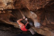 Bouldering in Hueco Tanks on %m/%d/%Y

Filename: SRM_20160219_1825031.jpg
Aperture: f/2.8
Shutter Speed: 1/250
Body: Canon EOS 20D
Lens: Canon EF 16-35mm f/2.8 L