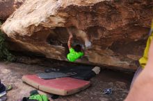 Bouldering in Hueco Tanks on %m/%d/%Y

Filename: SRM_20160219_1827080.jpg
Aperture: f/2.8
Shutter Speed: 1/250
Body: Canon EOS 20D
Lens: Canon EF 16-35mm f/2.8 L