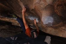 Bouldering in Hueco Tanks on %m/%d/%Y

Filename: SRM_20160219_1830550.jpg
Aperture: f/2.8
Shutter Speed: 1/250
Body: Canon EOS 20D
Lens: Canon EF 16-35mm f/2.8 L