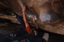 Bouldering in Hueco Tanks on %m/%d/%Y

Filename: SRM_20160219_1830551.jpg
Aperture: f/2.8
Shutter Speed: 1/250
Body: Canon EOS 20D
Lens: Canon EF 16-35mm f/2.8 L