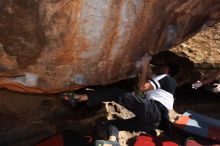 Bouldering in Hueco Tanks on 02/27/2016 with Blue Lizard Climbing and Yoga

Filename: SRM_20160227_1015430.JPG
Aperture: f/9.0
Shutter Speed: 1/250
Body: Canon EOS 20D
Lens: Canon EF 16-35mm f/2.8 L