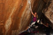 Bouldering in Hueco Tanks on 02/27/2016 with Blue Lizard Climbing and Yoga

Filename: SRM_20160227_1347520.JPG
Aperture: f/5.6
Shutter Speed: 1/250
Body: Canon EOS 20D
Lens: Canon EF 16-35mm f/2.8 L