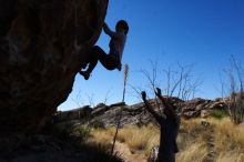 Bouldering in Hueco Tanks on 03/18/2016 with Blue Lizard Climbing and Yoga

Filename: SRM_20160318_0945210.jpg
Aperture: f/10.0
Shutter Speed: 1/250
Body: Canon EOS 20D
Lens: Canon EF 16-35mm f/2.8 L