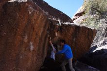 Bouldering in Hueco Tanks on 03/19/2016 with Blue Lizard Climbing and Yoga

Filename: SRM_20160319_1021331.jpg
Aperture: f/10.0
Shutter Speed: 1/250
Body: Canon EOS 20D
Lens: Canon EF 16-35mm f/2.8 L