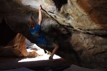 Bouldering in Hueco Tanks on 04/10/2016 with Blue Lizard Climbing and Yoga

Filename: SRM_20160410_1222280.jpg
Aperture: f/6.3
Shutter Speed: 1/250
Body: Canon EOS 20D
Lens: Canon EF 16-35mm f/2.8 L