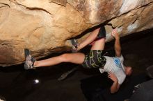 Bouldering in Hueco Tanks on 04/11/2016 with Blue Lizard Climbing and Yoga

Filename: SRM_20160411_1047420.jpg
Aperture: f/8.0
Shutter Speed: 1/250
Body: Canon EOS 20D
Lens: Canon EF 16-35mm f/2.8 L