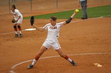 Cat Osterman pitching to the Mean Green.  The Lady Longhorns beat the University of North Texas 5-0 in the first game of the double header Wednesday night.

Filename: SRM_20060308_204338_4.jpg
Aperture: f/2.8
Shutter Speed: 1/2500
Body: Canon EOS 20D
Lens: Canon EF 80-200mm f/2.8 L