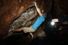 Bouldering in Hueco Tanks on 10/19/2018 with Blue Lizard Climbing and Yoga

Filename: SRM_20181019_1116350.jpg
Aperture: f/8.0
Shutter Speed: 1/250
Body: Canon EOS-1D Mark II
Lens: Canon EF 16-35mm f/2.8 L