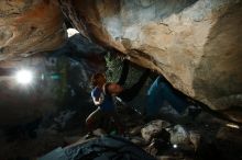 Bouldering in Hueco Tanks on 10/19/2018 with Blue Lizard Climbing and Yoga

Filename: SRM_20181019_1206420.jpg
Aperture: f/8.0
Shutter Speed: 1/250
Body: Canon EOS-1D Mark II
Lens: Canon EF 16-35mm f/2.8 L