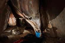 Bouldering in Hueco Tanks on 10/19/2018 with Blue Lizard Climbing and Yoga

Filename: SRM_20181019_1609470.jpg
Aperture: f/5.6
Shutter Speed: 1/250
Body: Canon EOS-1D Mark II
Lens: Canon EF 16-35mm f/2.8 L