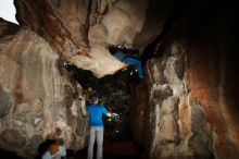 Bouldering in Hueco Tanks on 10/19/2018 with Blue Lizard Climbing and Yoga

Filename: SRM_20181019_1616010.jpg
Aperture: f/5.6
Shutter Speed: 1/250
Body: Canon EOS-1D Mark II
Lens: Canon EF 16-35mm f/2.8 L