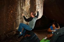 Bouldering in Hueco Tanks on 10/19/2018 with Blue Lizard Climbing and Yoga

Filename: SRM_20181019_1717470.jpg
Aperture: f/6.3
Shutter Speed: 1/250
Body: Canon EOS-1D Mark II
Lens: Canon EF 16-35mm f/2.8 L