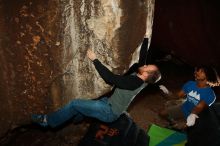 Bouldering in Hueco Tanks on 10/19/2018 with Blue Lizard Climbing and Yoga

Filename: SRM_20181019_1723020.jpg
Aperture: f/7.1
Shutter Speed: 1/250
Body: Canon EOS-1D Mark II
Lens: Canon EF 16-35mm f/2.8 L