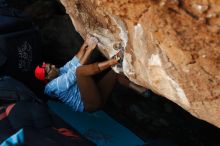 Bouldering in Hueco Tanks on 11/02/2018 with Blue Lizard Climbing and Yoga

Filename: SRM_20181102_1016571.jpg
Aperture: f/4.0
Shutter Speed: 1/200
Body: Canon EOS-1D Mark II
Lens: Canon EF 50mm f/1.8 II