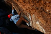 Bouldering in Hueco Tanks on 11/02/2018 with Blue Lizard Climbing and Yoga

Filename: SRM_20181102_1017021.jpg
Aperture: f/4.0
Shutter Speed: 1/320
Body: Canon EOS-1D Mark II
Lens: Canon EF 50mm f/1.8 II