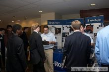 A line forms to talk to Rolls-Royce representatives.

Filename: crw_0781_std.jpg
Aperture: f/5.0
Shutter Speed: 1/60
Body: Canon EOS DIGITAL REBEL
Lens: Canon EF-S 18-55mm f/3.5-5.6