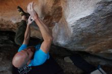 Bouldering in Hueco Tanks on 11/02/2018 with Blue Lizard Climbing and Yoga

Filename: SRM_20181102_1301210.jpg
Aperture: f/4.5
Shutter Speed: 1/400
Body: Canon EOS-1D Mark II
Lens: Canon EF 16-35mm f/2.8 L