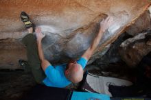 Bouldering in Hueco Tanks on 11/02/2018 with Blue Lizard Climbing and Yoga

Filename: SRM_20181102_1310280.jpg
Aperture: f/4.5
Shutter Speed: 1/250
Body: Canon EOS-1D Mark II
Lens: Canon EF 16-35mm f/2.8 L