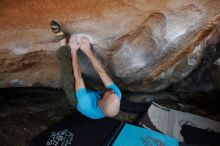 Bouldering in Hueco Tanks on 11/02/2018 with Blue Lizard Climbing and Yoga

Filename: SRM_20181102_1319070.jpg
Aperture: f/4.5
Shutter Speed: 1/320
Body: Canon EOS-1D Mark II
Lens: Canon EF 16-35mm f/2.8 L