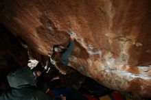 Bouldering in Hueco Tanks on 11/11/2018 with Blue Lizard Climbing and Yoga

Filename: SRM_20181111_1452190.jpg
Aperture: f/8.0
Shutter Speed: 1/250
Body: Canon EOS-1D Mark II
Lens: Canon EF 16-35mm f/2.8 L