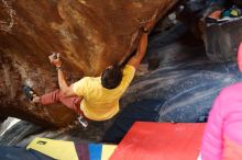 Bouldering in Hueco Tanks on 11/11/2018 with Blue Lizard Climbing and Yoga

Filename: SRM_20181111_1614161.jpg
Aperture: f/2.8
Shutter Speed: 1/250
Body: Canon EOS-1D Mark II
Lens: Canon EF 50mm f/1.8 II