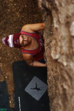 Bouldering in Hueco Tanks on 11/23/2018 with Blue Lizard Climbing and Yoga

Filename: SRM_20181123_1601330.jpg
Aperture: f/2.8
Shutter Speed: 1/250
Body: Canon EOS-1D Mark II
Lens: Canon EF 50mm f/1.8 II