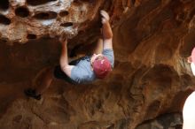 Bouldering in Hueco Tanks on 11/23/2018 with Blue Lizard Climbing and Yoga

Filename: SRM_20181123_1642350.jpg
Aperture: f/2.8
Shutter Speed: 1/125
Body: Canon EOS-1D Mark II
Lens: Canon EF 50mm f/1.8 II