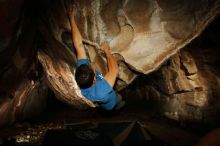 Bouldering in Hueco Tanks on 11/23/2018 with Blue Lizard Climbing and Yoga

Filename: SRM_20181123_1717380.jpg
Aperture: f/8.0
Shutter Speed: 1/250
Body: Canon EOS-1D Mark II
Lens: Canon EF 16-35mm f/2.8 L