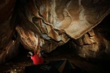 Bouldering in Hueco Tanks on 11/23/2018 with Blue Lizard Climbing and Yoga

Filename: SRM_20181123_1719590.jpg
Aperture: f/8.0
Shutter Speed: 1/250
Body: Canon EOS-1D Mark II
Lens: Canon EF 16-35mm f/2.8 L