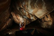 Bouldering in Hueco Tanks on 11/23/2018 with Blue Lizard Climbing and Yoga

Filename: SRM_20181123_1720030.jpg
Aperture: f/8.0
Shutter Speed: 1/250
Body: Canon EOS-1D Mark II
Lens: Canon EF 16-35mm f/2.8 L