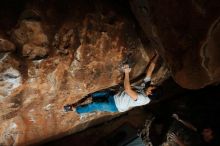 Bouldering in Hueco Tanks on 11/22/2018 with Blue Lizard Climbing and Yoga

Filename: SRM_20181122_1551320.jpg
Aperture: f/8.0
Shutter Speed: 1/250
Body: Canon EOS-1D Mark II
Lens: Canon EF 16-35mm f/2.8 L