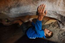 Bouldering in Hueco Tanks on 12/01/2018 with Blue Lizard Climbing and Yoga

Filename: SRM_20181201_1102410.jpg
Aperture: f/2.8
Shutter Speed: 1/125
Body: Canon EOS-1D Mark II
Lens: Canon EF 16-35mm f/2.8 L