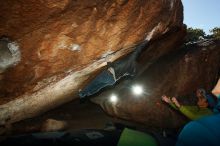 Bouldering in Hueco Tanks on 12/01/2018 with Blue Lizard Climbing and Yoga

Filename: SRM_20181201_1229540.jpg
Aperture: f/8.0
Shutter Speed: 1/320
Body: Canon EOS-1D Mark II
Lens: Canon EF 16-35mm f/2.8 L