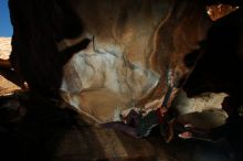 Bouldering in Hueco Tanks on 12/01/2018 with Blue Lizard Climbing and Yoga

Filename: SRM_20181201_1529580.jpg
Aperture: f/8.0
Shutter Speed: 1/250
Body: Canon EOS-1D Mark II
Lens: Canon EF 16-35mm f/2.8 L