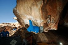 Bouldering in Hueco Tanks on 12/01/2018 with Blue Lizard Climbing and Yoga

Filename: SRM_20181201_1531270.jpg
Aperture: f/8.0
Shutter Speed: 1/250
Body: Canon EOS-1D Mark II
Lens: Canon EF 16-35mm f/2.8 L