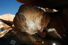 Bouldering in Hueco Tanks on 12/01/2018 with Blue Lizard Climbing and Yoga

Filename: SRM_20181201_1534100.jpg
Aperture: f/8.0
Shutter Speed: 1/250
Body: Canon EOS-1D Mark II
Lens: Canon EF 16-35mm f/2.8 L