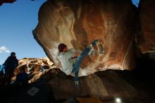 Bouldering in Hueco Tanks on 12/01/2018 with Blue Lizard Climbing and Yoga

Filename: SRM_20181201_1624350.jpg
Aperture: f/8.0
Shutter Speed: 1/250
Body: Canon EOS-1D Mark II
Lens: Canon EF 16-35mm f/2.8 L